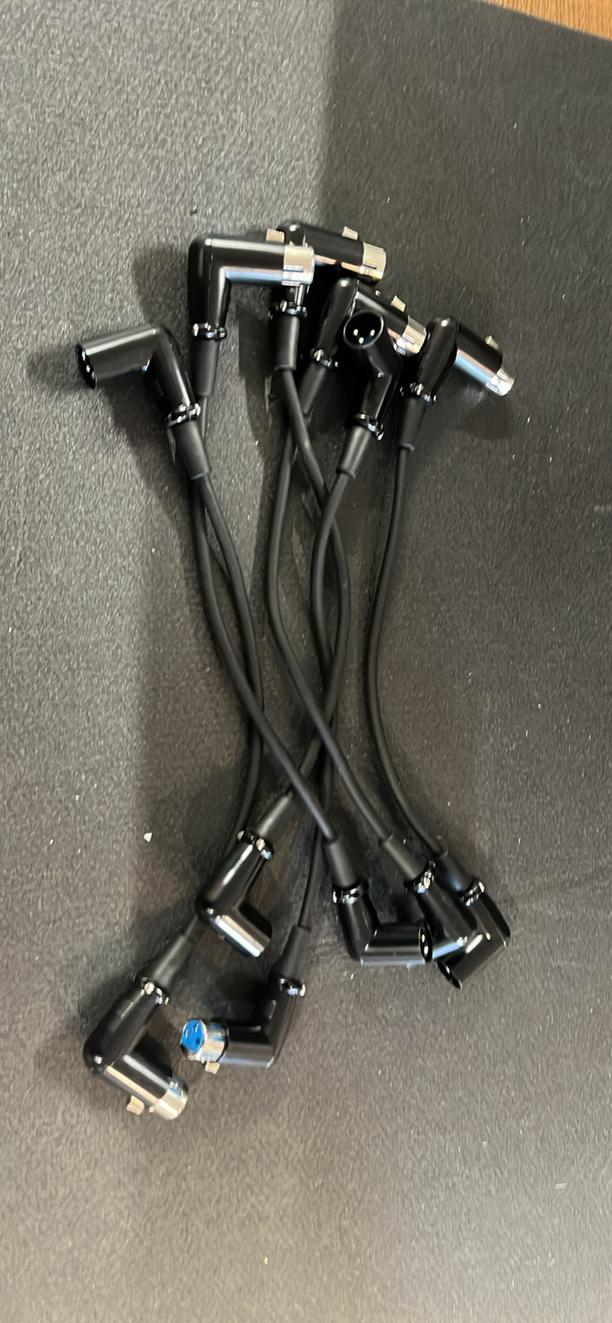 1 Foot Right Angle XLR Patch Cable (6 Pack)