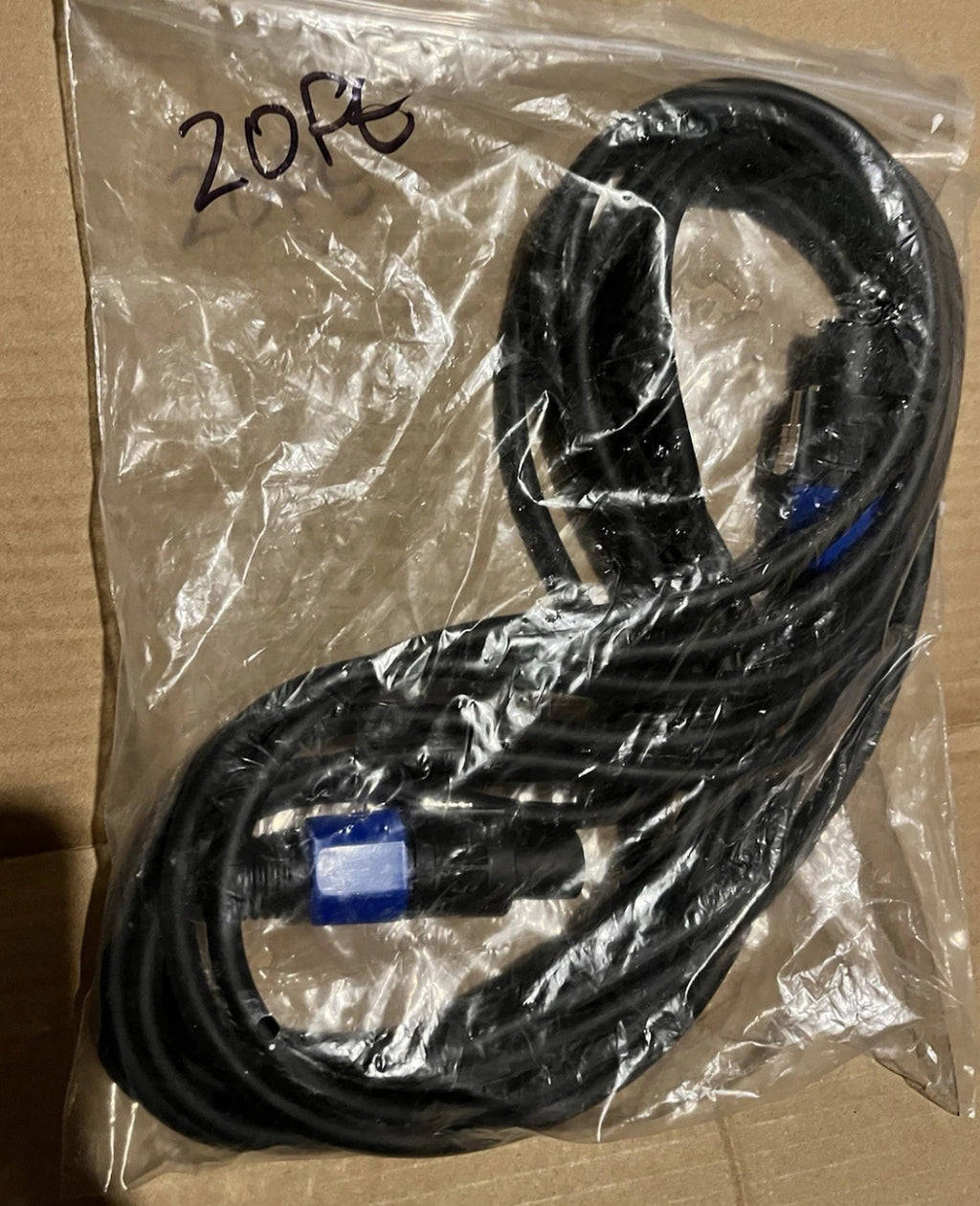 20’ Speakon NL2 Pro Audio Cables (2 Pack)