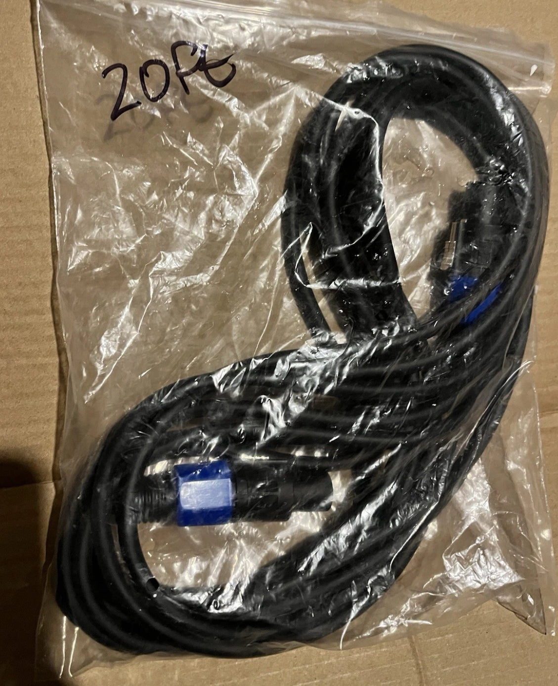 20’ Speakon NL2 Pro Audio Cables (2 Pack)