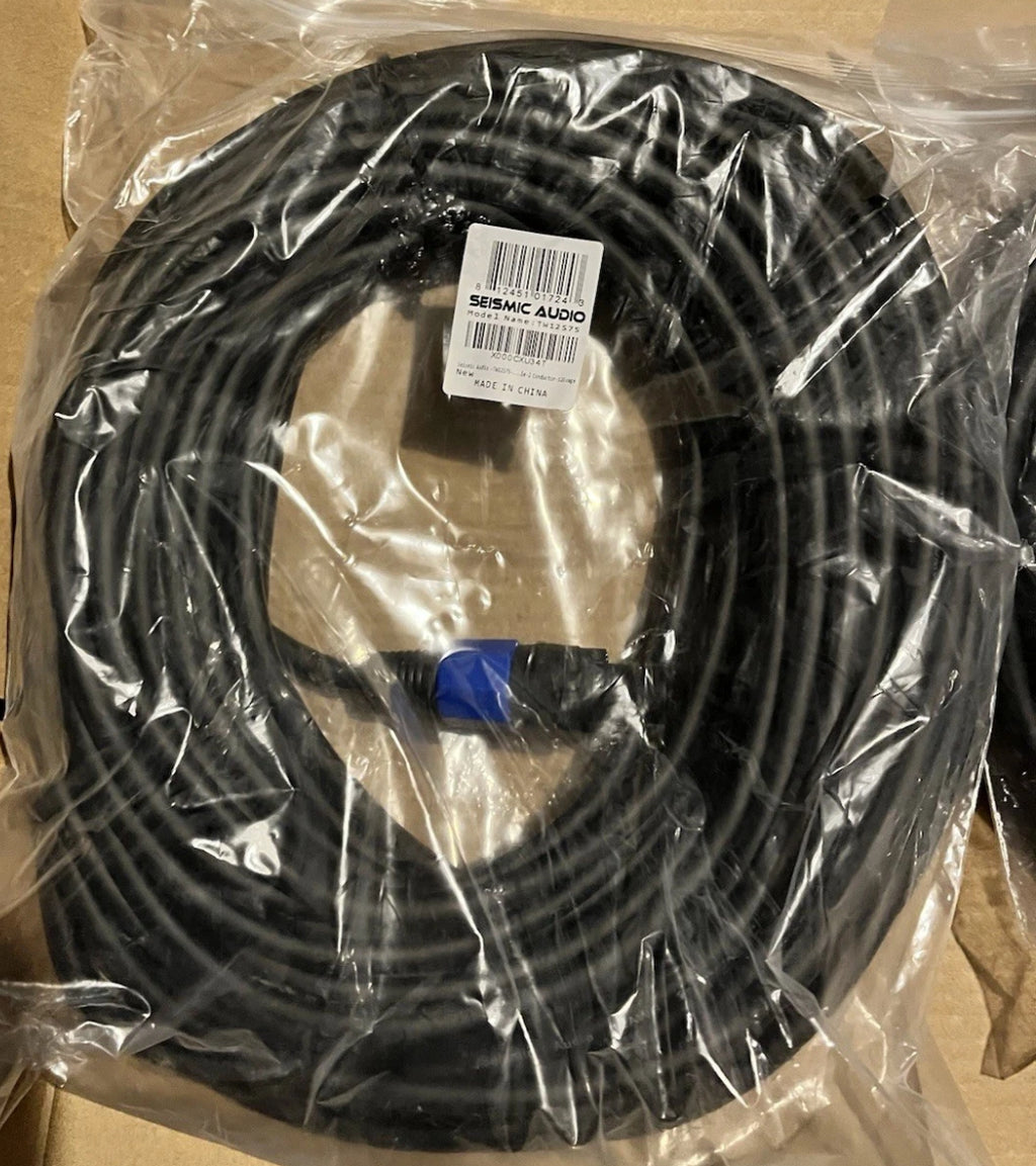 50’ Speakon NL2 Pro Audio Cables (Pair)