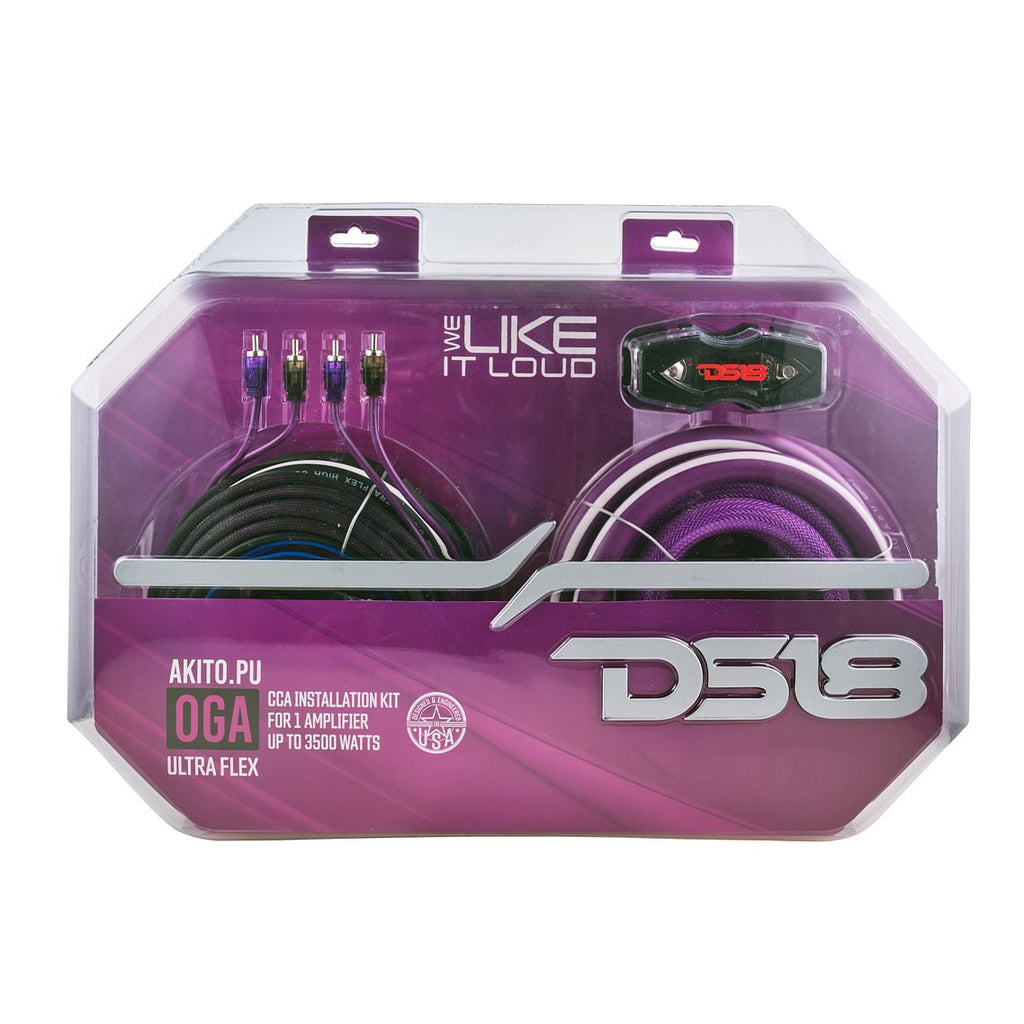 0-GA Amplifier Installation Wiring Kit - Purple