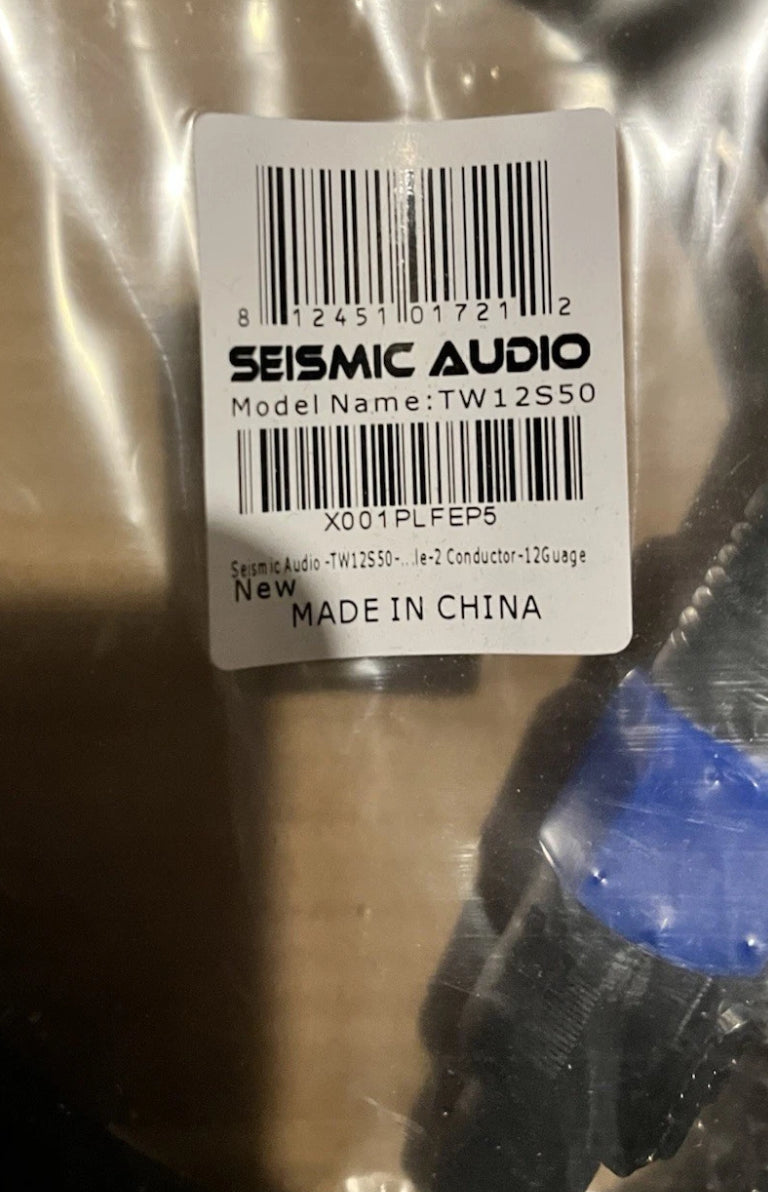 50’ Speakon NL2 Pro Audio Cables (Pair)