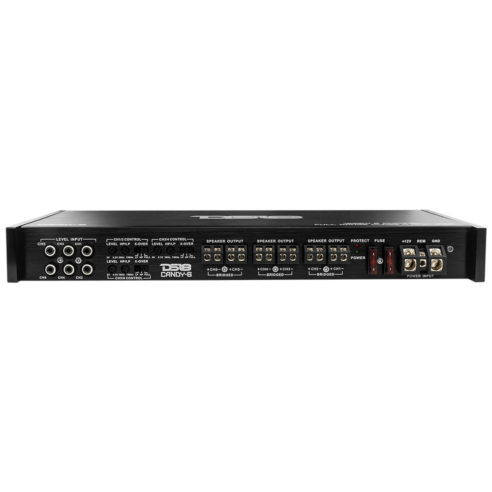 DS18 CANDY-6  Full-Range Class D 6-Channel Car Amplifier 1800 Watts