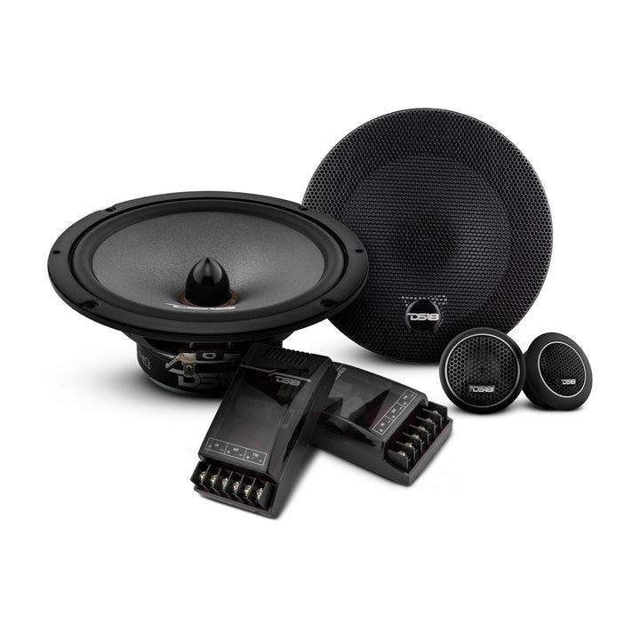 DS18 2012-2021 RAM 3500 Crew and Quad Cab Front and Back Doors Speakers Best Upgrade/Replacement Package 1800 Watts