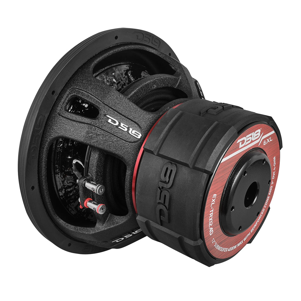 EXL 12” Subwoofer Triple Stack with Reinforced Cone 2000 Watts RMS 3” Dvc 4-Ohm