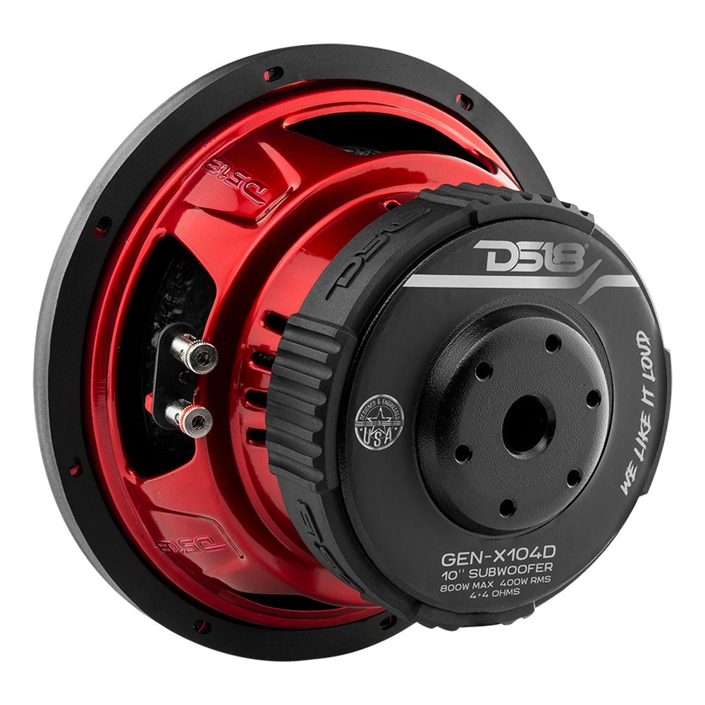 GEN-X 10" Subwoofer 400 Watts Rms DVC  4-Ohm