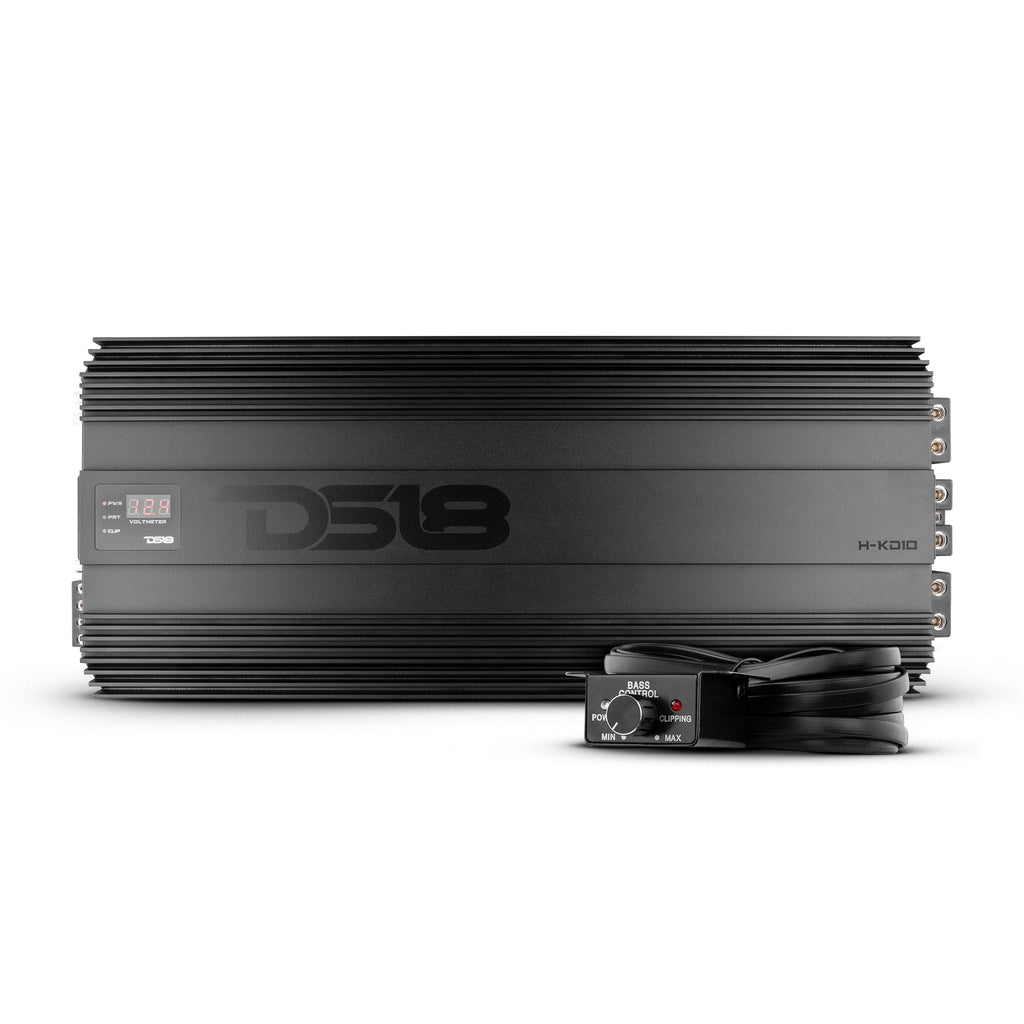 HOOLIGAN KO Black 1-Channel Amplifier with Voltmeter 10000 Watts Rms @ 1-Ohm Made In Korea