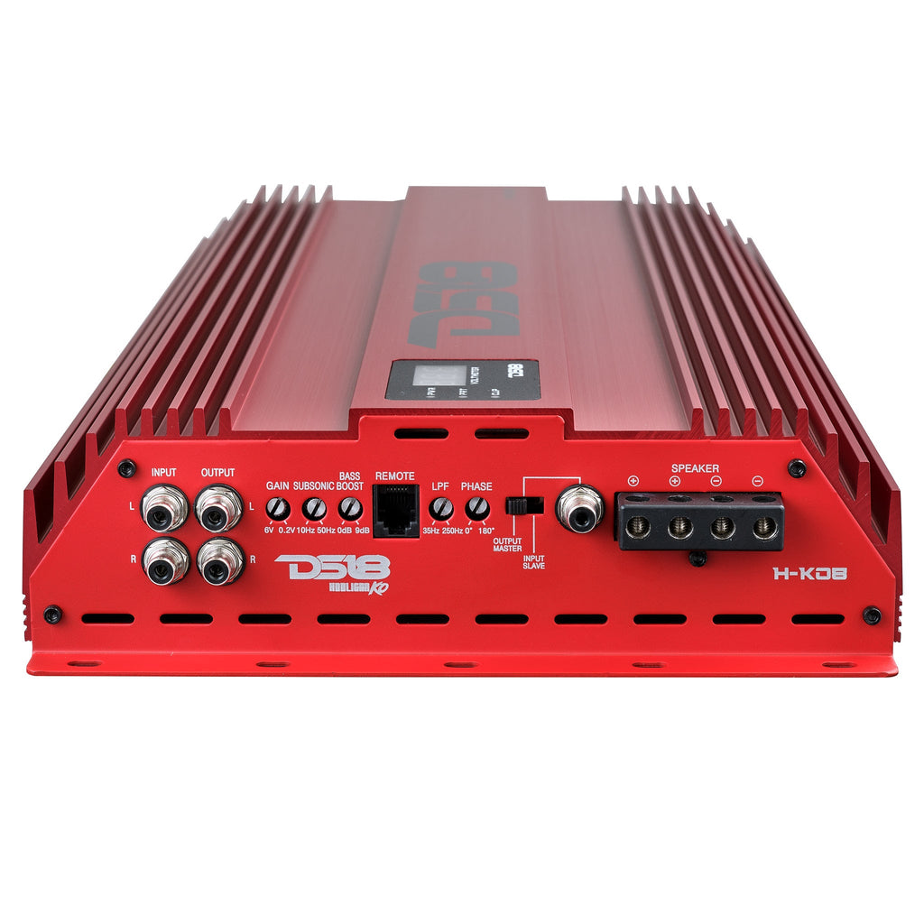 HOOLIGAN KO 1-Channel Amplifier with Voltmeter 8000 Watts Rms @ 1-Ohm Made In Korea