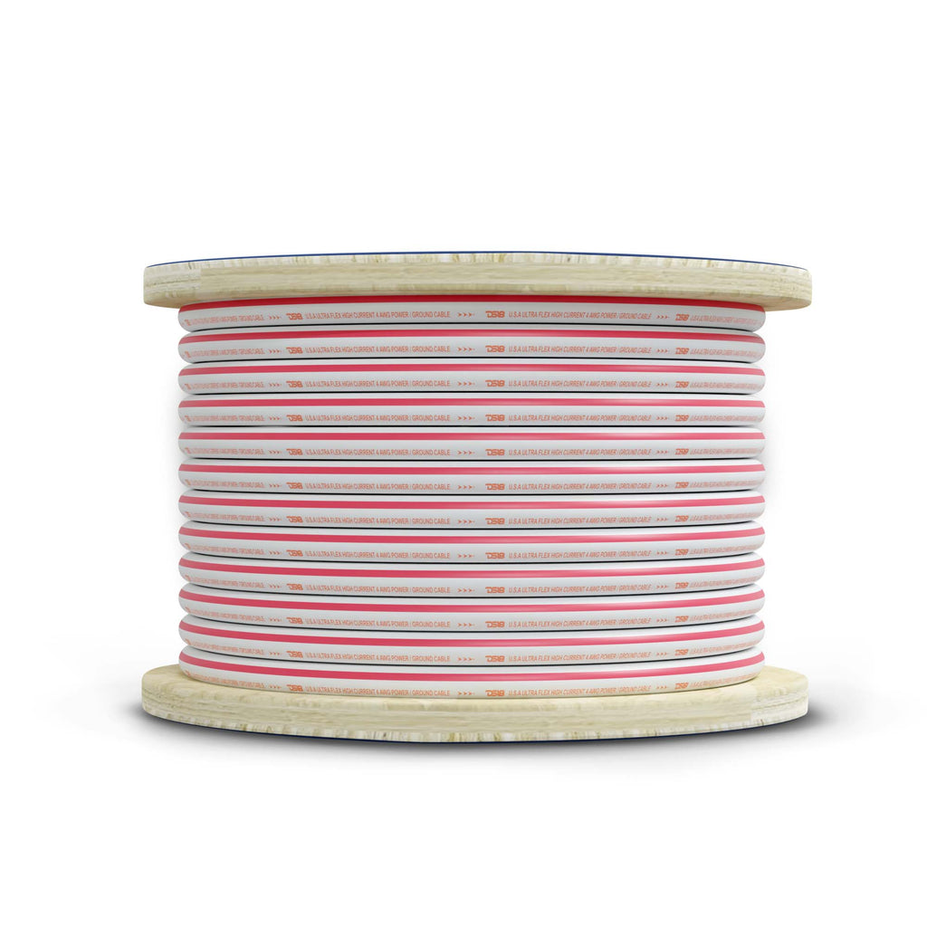 4-GA Marine Grade Tinned 100% Copper OFC Power Wire -50 Feet