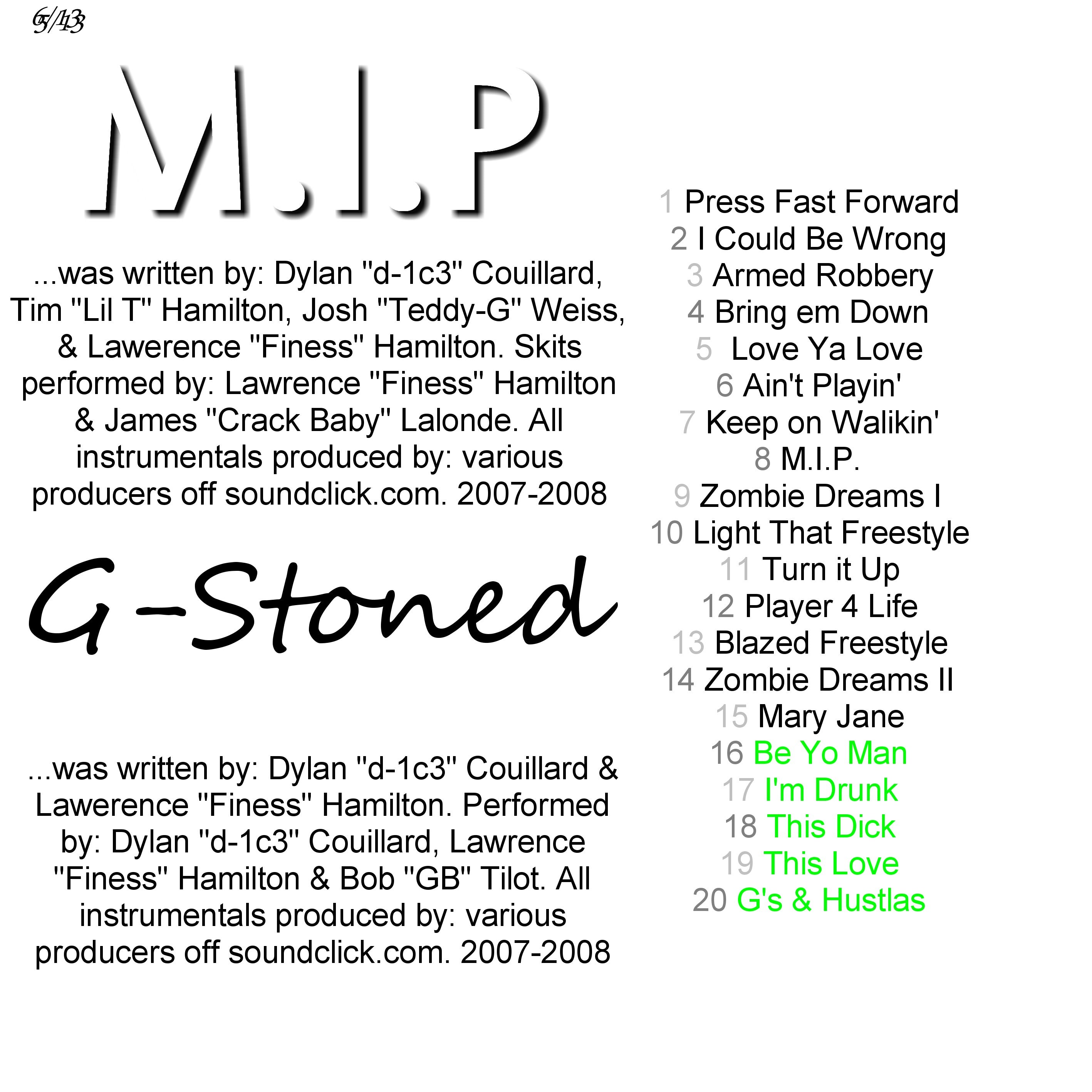 M.I.P. & G-Stoned