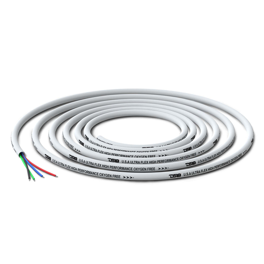 18-GA Marine Tinned 100% Copper OFC LED RGB Wires -100 Feet