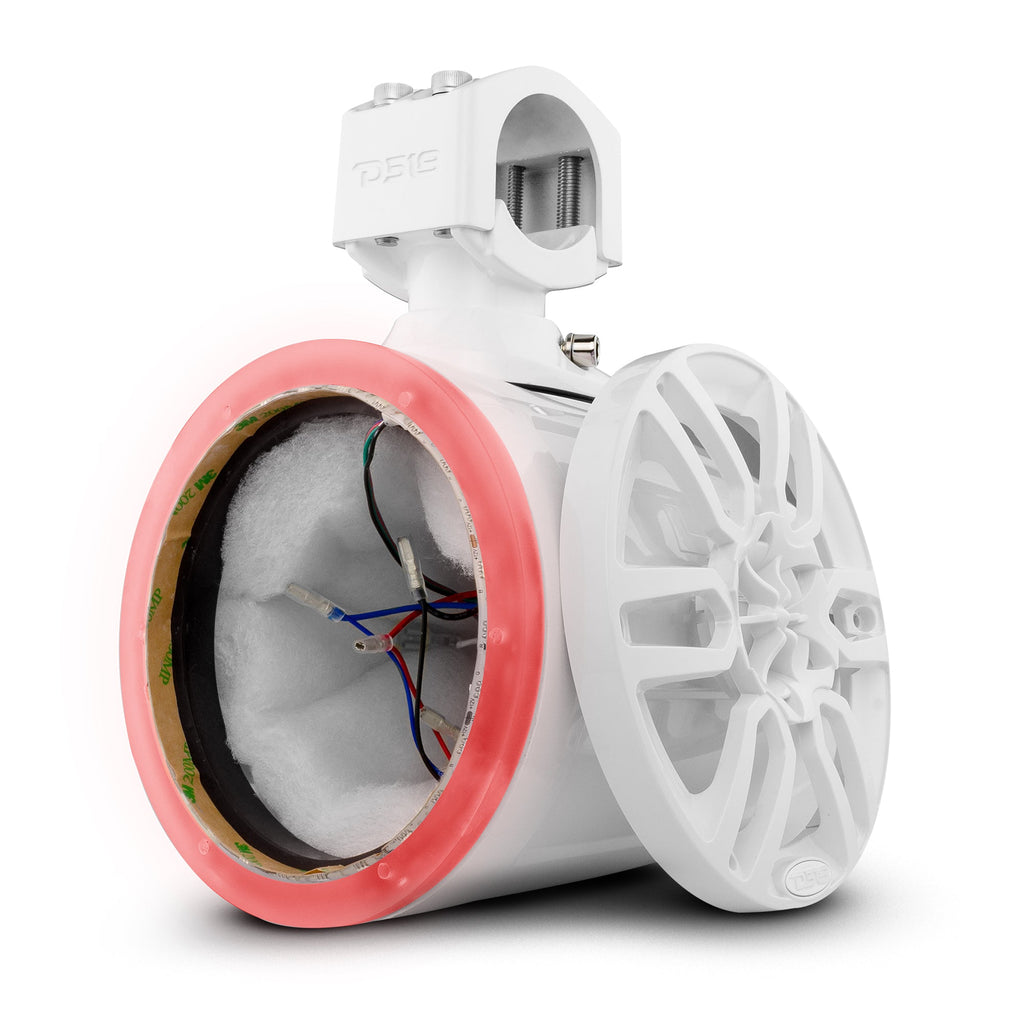 NXL 6.5" Marine and Powersports Empty Tower LED RGB Lights -White