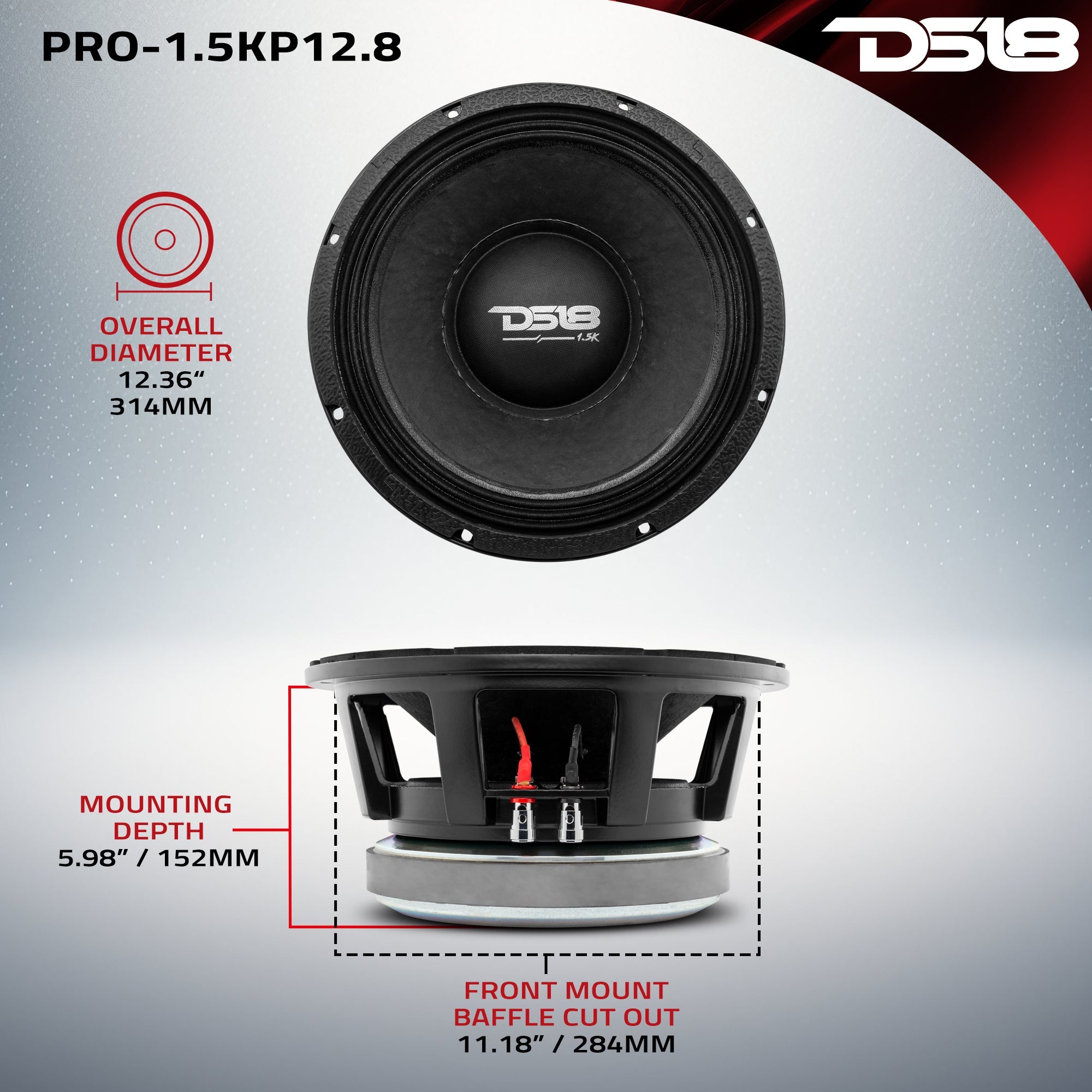 PANCADÃO Mid-Bass Loudspeaker 12" 1500 Watts Rms 8-Ohm