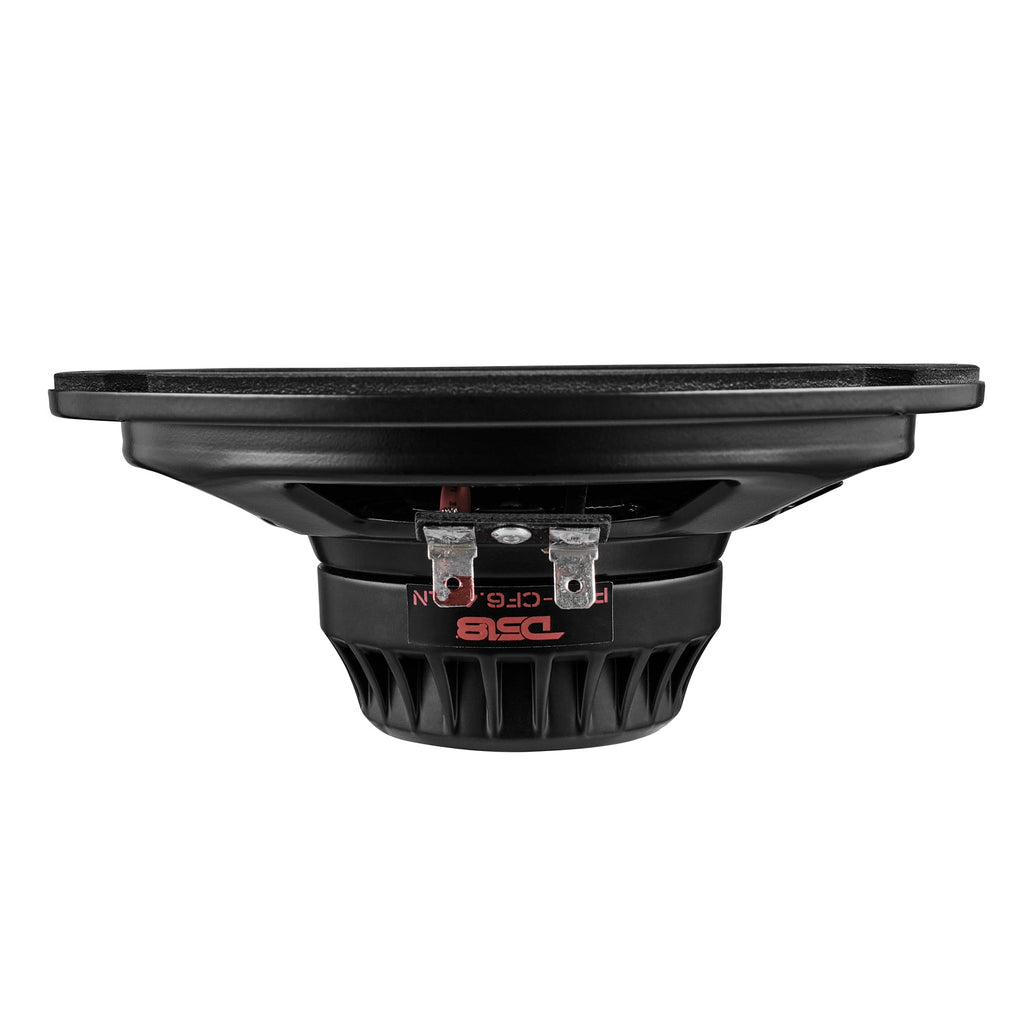 6.5” Slim Motorcycle & Motorsports Loudspeaker With Neodymium Magnet and Water Resistant Carbon Fiber Cone | 4-Ohm 150W RMS