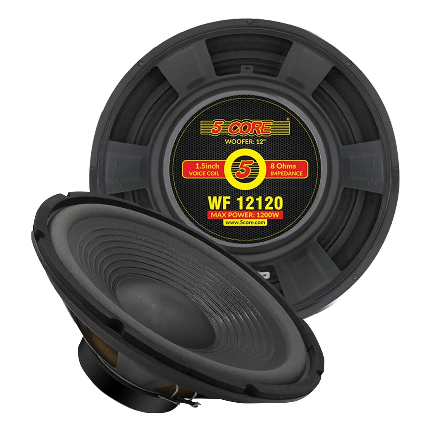 12" Replacement DJ Subwoofer Speaker 1200W Peak 8 ohm