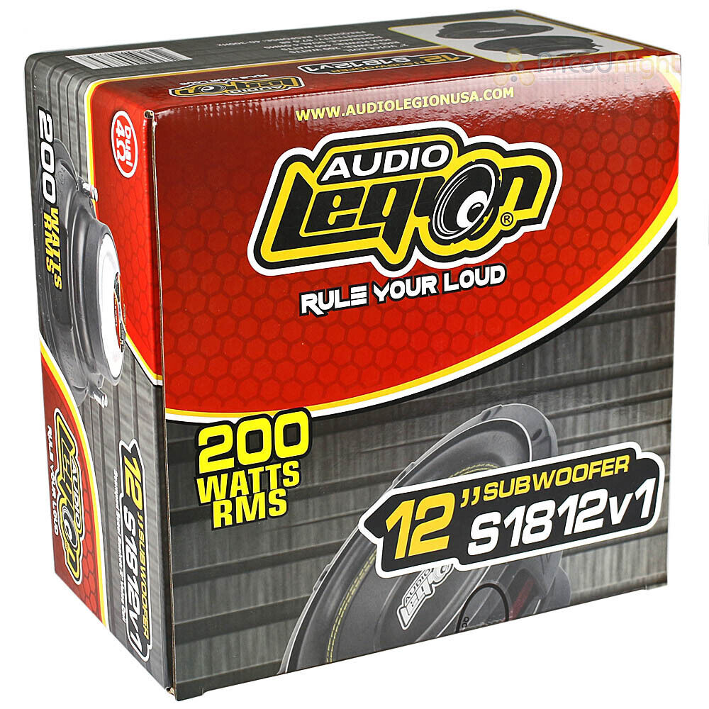 Audio Legion S1812 12" Subwoofer – Dual 4 Ohm
